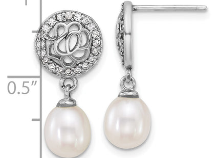 Sterling Silver Earrings Style QE18154 - Classique Jewelry Inc.