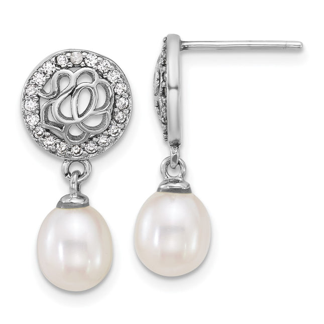 Sterling Silver Earrings Style QE18154 - Classique Jewelry Inc.
