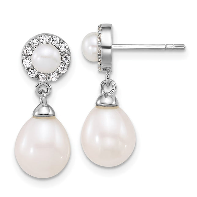 Sterling Silver Earrings Style QE18155 - Classique Jewelry Inc.