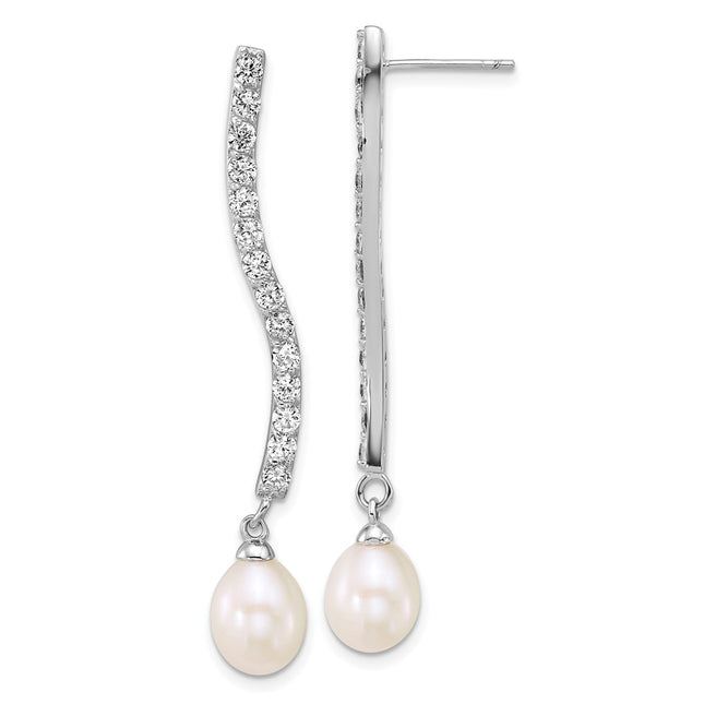 Sterling Silver Earrings Style QE18162 - Classique Jewelry Inc.
