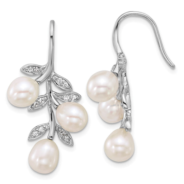 Sterling Silver Earrings Style QE18184 - Classique Jewelry Inc.