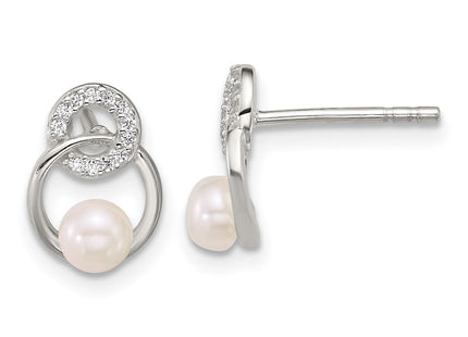 Sterling Silver Earrings Style QE18189 - Classique Jewelry Inc.