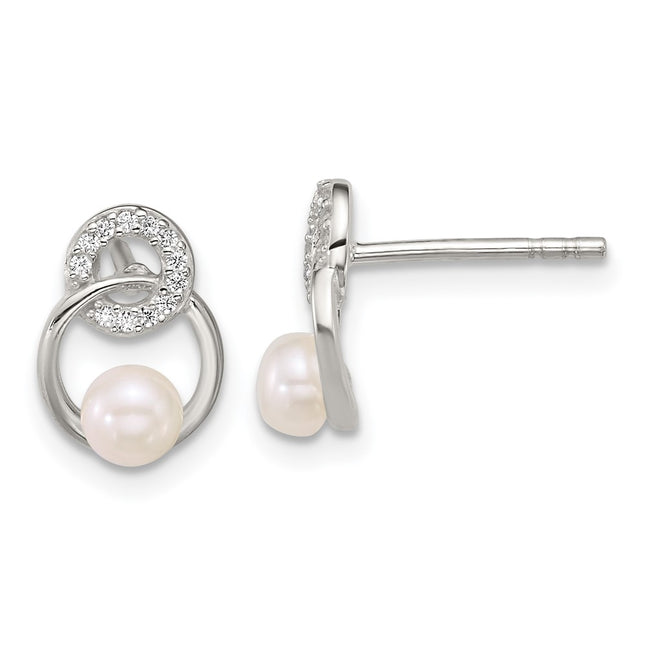 Sterling Silver Earrings Style QE18189 - Classique Jewelry Inc.