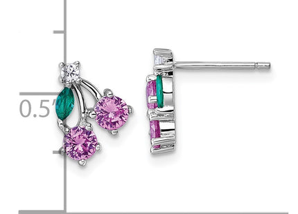 Sterling Silver Earrings Style QE18232 - Classique Jewelry Inc.