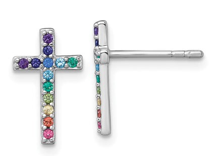 Sterling Silver Earrings Style QE18257 - Classique Jewelry Inc.