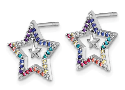 Sterling Silver Earrings Style QE18258 - Classique Jewelry Inc.