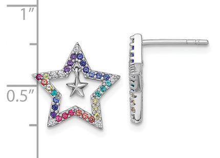 Sterling Silver Earrings Style QE18258 - Classique Jewelry Inc.