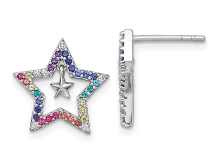 Sterling Silver Earrings Style QE18258 - Classique Jewelry Inc.