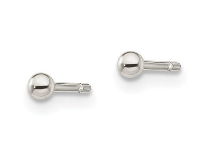 Sterling Silver Polished Ball Earrings