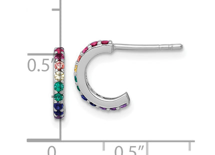 Sterling Silver Earrings Style QE18305 - Classique Jewelry Inc.