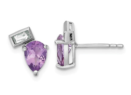 Sterling Silver Earrings Style QE18317AM - Classique Jewelry Inc.