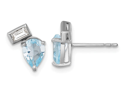 Sterling Silver Earrings Style QE18317BT - Classique Jewelry Inc.