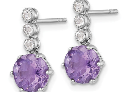 Sterling Silver Earrings Style QE18319AM - Classique Jewelry Inc.