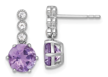 Sterling Silver Earrings Style QE18319AM - Classique Jewelry Inc.