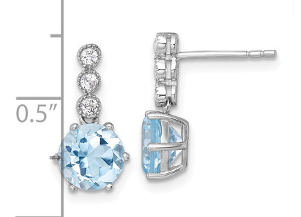 Sterling Silver Earrings Style QE18319BT - Classique Jewelry Inc.