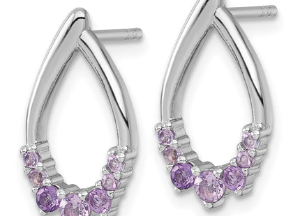 Sterling Silver Earrings Style QE18320AM - Classique Jewelry Inc.