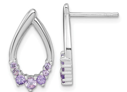 Sterling Silver Earrings Style QE18320AM - Classique Jewelry Inc.