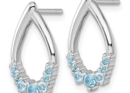 Sterling Silver Earrings Style QE18320BT - Classique Jewelry Inc.