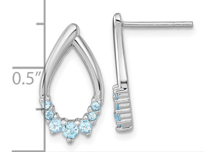 Sterling Silver Earrings Style QE18320BT - Classique Jewelry Inc.