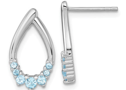 Sterling Silver Earrings Style QE18320BT - Classique Jewelry Inc.