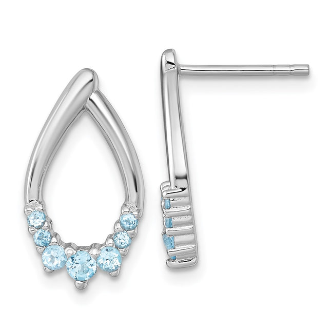 Sterling Silver Earrings Style QE18320BT - Classique Jewelry Inc.