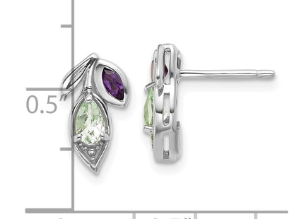 Sterling Silver Earrings Style QE18322AG - Classique Jewelry Inc.