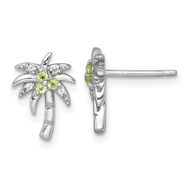 Sterling Silver Earrings Style QE18323PE - Classique Jewelry Inc.