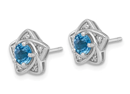 Sterling Silver Earrings Style QE18328BT - Classique Jewelry Inc.