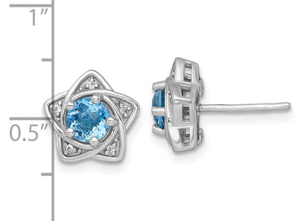 Sterling Silver Earrings Style QE18328BT - Classique Jewelry Inc.