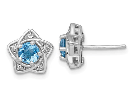 Sterling Silver Earrings Style QE18328BT - Classique Jewelry Inc.