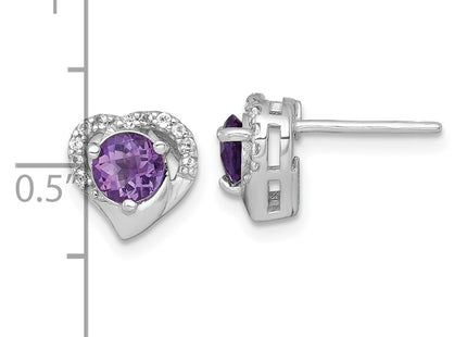 Sterling Silver Earrings Style QE18329AM - Classique Jewelry Inc.