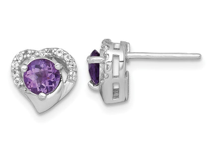 Sterling Silver Earrings Style QE18329AM - Classique Jewelry Inc.