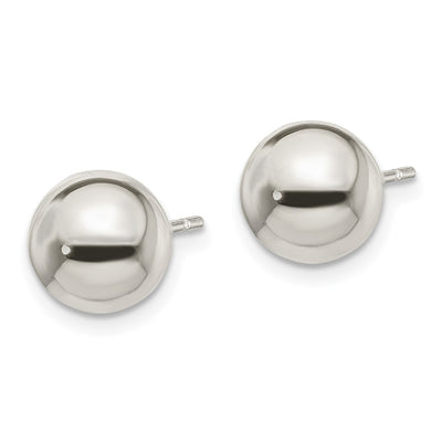 Sterling Silver Polished Ball Earrings, 8 x 8mm