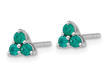 Sterling Silver Earrings Style QE18330EM - Classique Jewelry Inc.