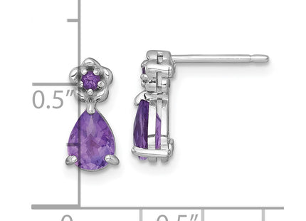 Sterling Silver Earrings Style QE18331AM - Classique Jewelry Inc.