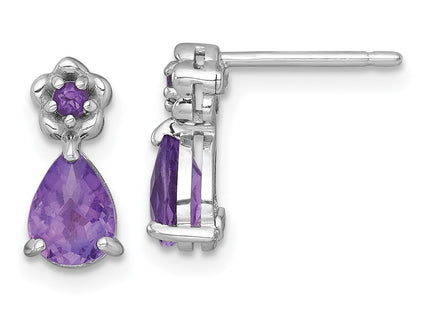 Sterling Silver Earrings Style QE18331AM - Classique Jewelry Inc.