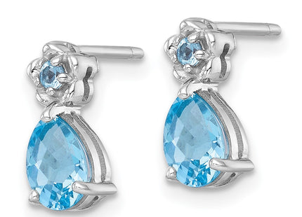 Sterling Silver Earrings Style QE18331BT - Classique Jewelry Inc.