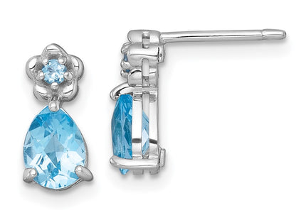 Sterling Silver Earrings Style QE18331BT - Classique Jewelry Inc.