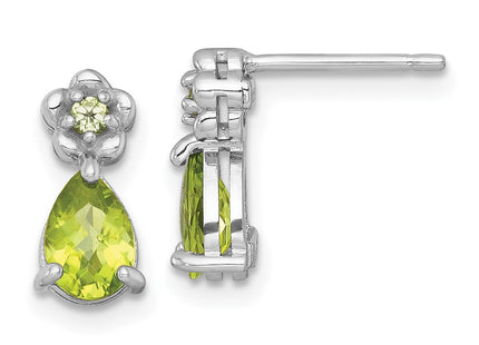 Sterling Silver Earrings Style QE18331PE - Classique Jewelry Inc.