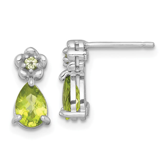 Sterling Silver Earrings Style QE18331PE - Classique Jewelry Inc.