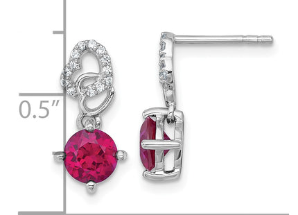 Sterling Silver Earrings Style QE18332CRU - Classique Jewelry Inc.