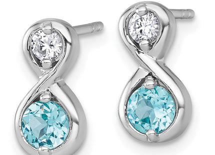 Sterling Silver Earrings Style QE18333BT - Classique Jewelry Inc.