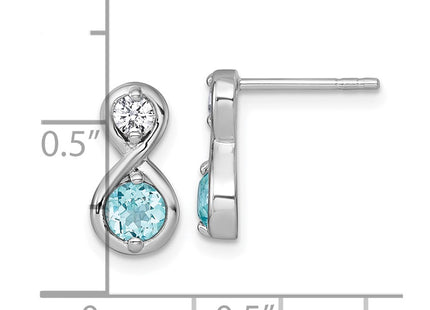 Sterling Silver Earrings Style QE18333BT - Classique Jewelry Inc.