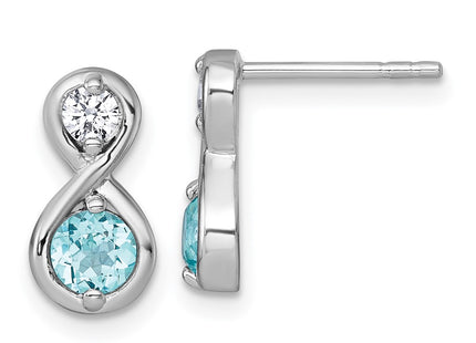 Sterling Silver Earrings Style QE18333BT - Classique Jewelry Inc.