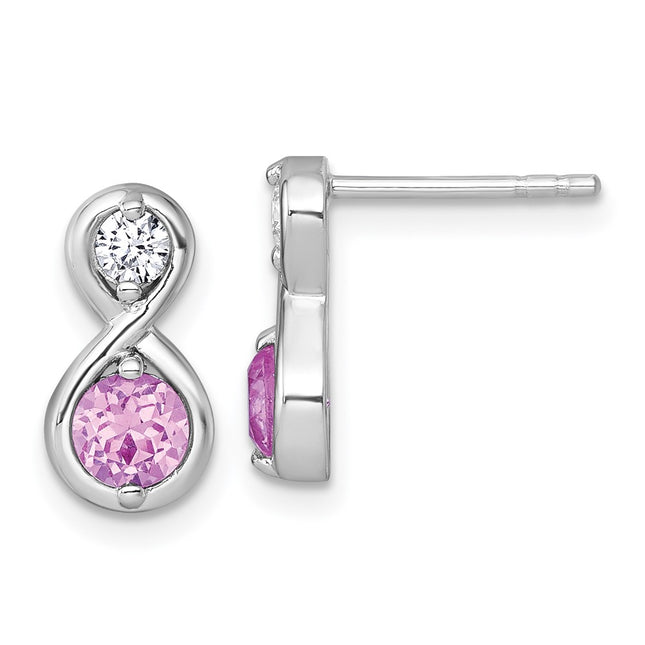 Sterling Silver Earrings Style QE18333CRU - Classique Jewelry Inc.