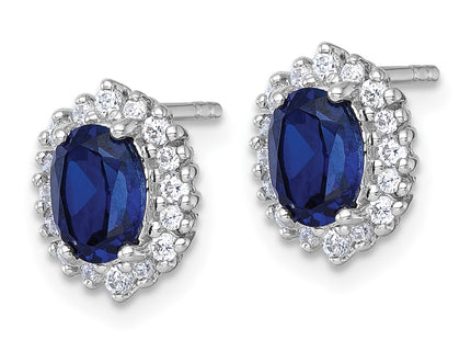 Sterling Silver Earrings Style QE18334CSA - Classique Jewelry Inc.