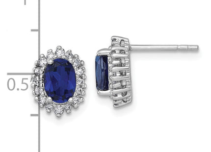 Sterling Silver Earrings Style QE18334CSA - Classique Jewelry Inc.