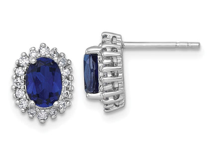Sterling Silver Earrings Style QE18334CSA - Classique Jewelry Inc.