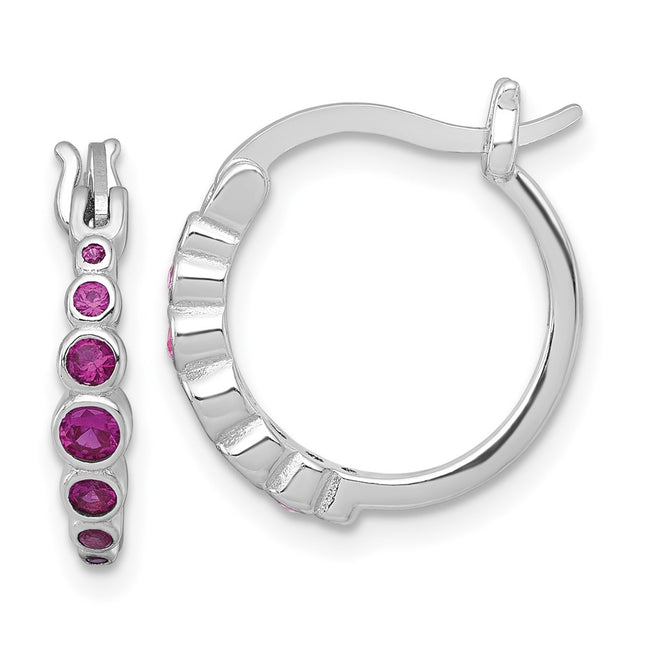 Sterling Silver Earrings Style QE18335CRU - Classique Jewelry Inc.