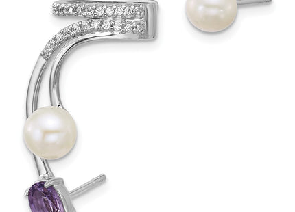 Sterling Silver Earrings Style QE18336AM - Classique Jewelry Inc.